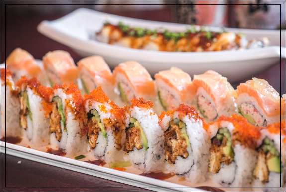 KobeJapanSushiParty575x387 For Sushi Parties. Seats up to 15 guests.